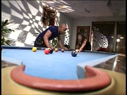 Busty Blonde fucking on Billard table