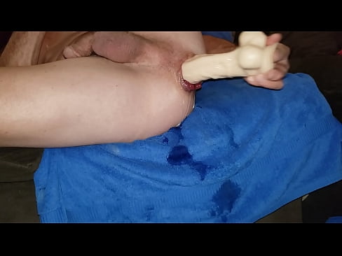 Cum on my 10 inch dildo