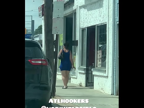 Blue Dress Street Walker