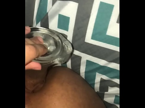 Faggot uses dildo after top cancels on their date