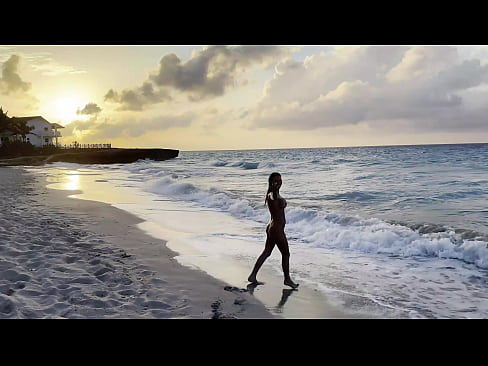 Monika Fox Swims In Atlantic Ocean And Poses Naked On A Public Beach (Free)