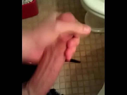 fit twink shows of cock in the bathroom