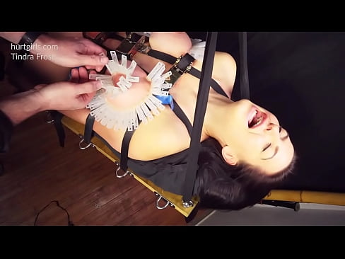 Tindra Frost bondage, tickling and breast bondage part 2