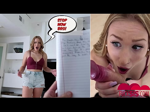 hot stepsister's diary busted and gave away BJ