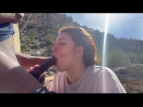 Sucking bbc in the canyon redhead