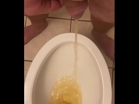 Tiny cock pee farting pissing