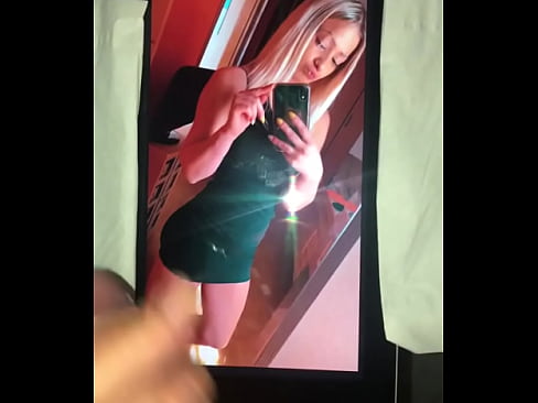 Cumtribute on my blonde girlfriend’s pic