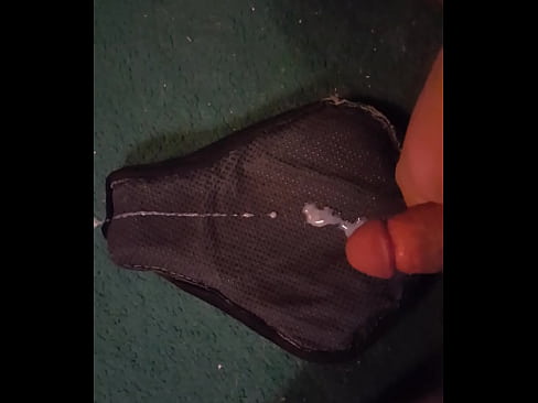Shooting a cum string from a tiny penis