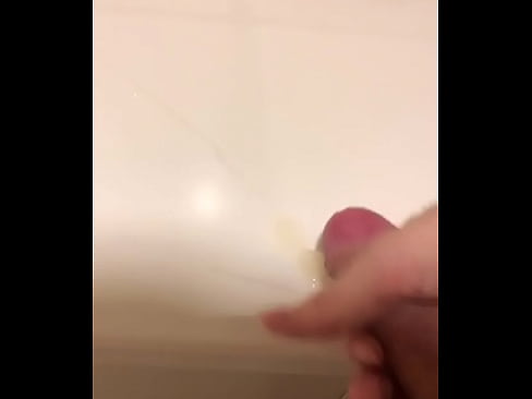 cumshot in public toilet