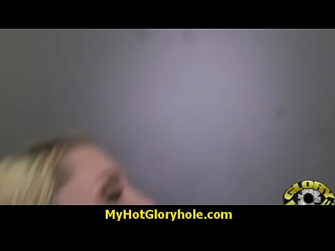 White milf sucking and licking a black cock 2