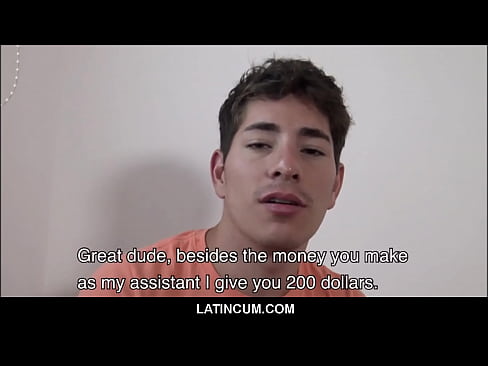 LatinCum.com - Cute Twink Latin Model Sex With Assistant For Money