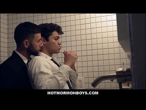 Young Mormon Twinks Sex In Bathroom While On Church Mission