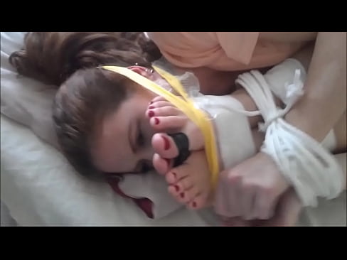 Whitney Morgan & Shauna Ryanne are gagged and feet tied to face.WMV