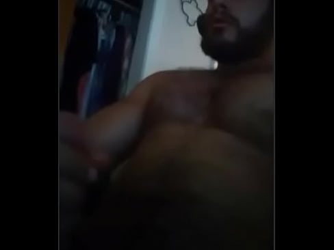 Shirtless Guy Jerking off Big Dick