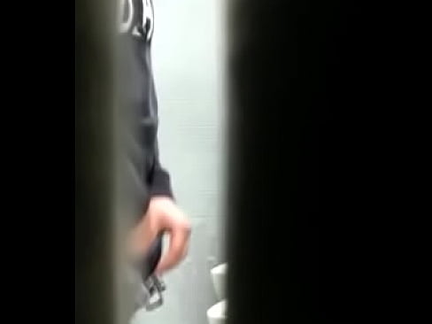 spying sexy in restroom