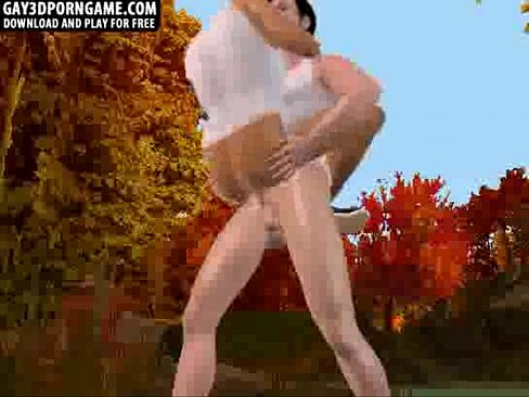 3D cartoon hunk getting fucked hard while camping