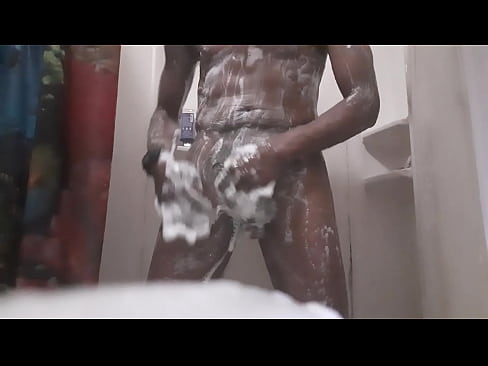 Blackboy in shower