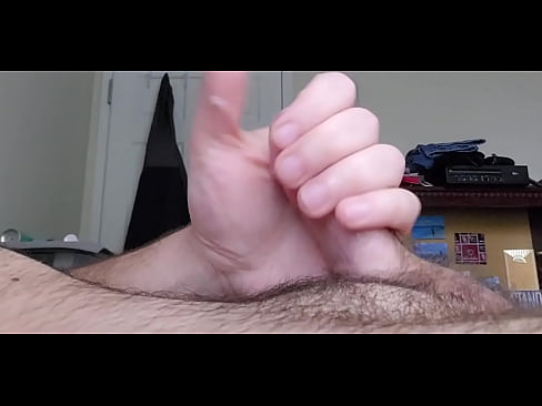 College student jerks off his small but pretty cock