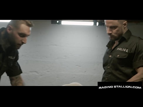 Bearded Stud Banged By Muscle Hunk Cops