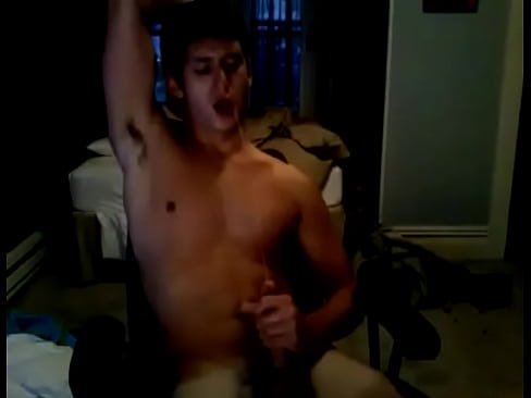 Hot guy jerking off