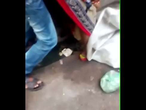 An Indian woman and man fucks in the street
