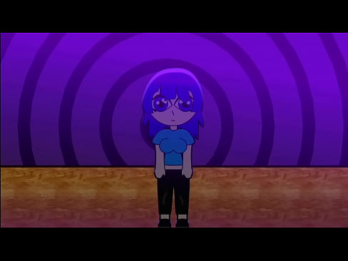 a short animation Part 3 (Cup) Purple hair girl farting