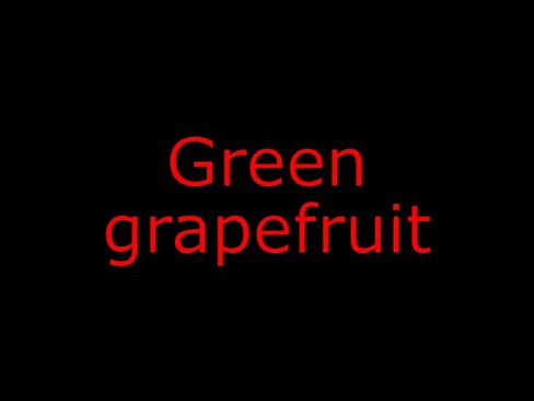 Green grapefruit