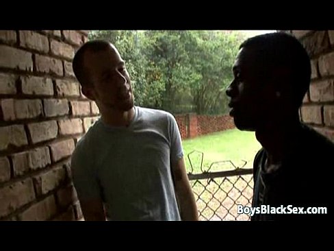 Black boy and white guy in interracial gay scene 02