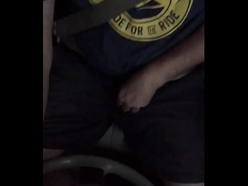 Big cock jerking off in wife’s car