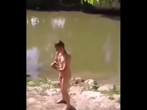 Infamous Hun Youtuber Naked By The River