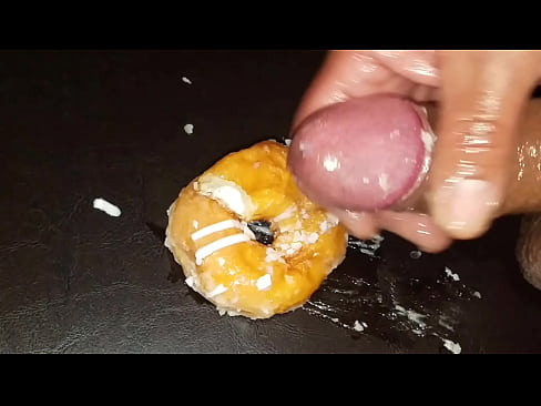 Glazed my Donut with my Cum.