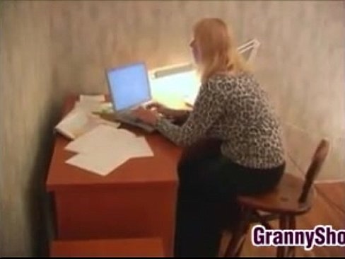 Granny Fucks In An Office By An Agent