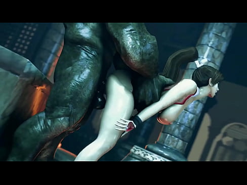 3D Girls love being bossed around by men with big dicks - Animation monster horror sex