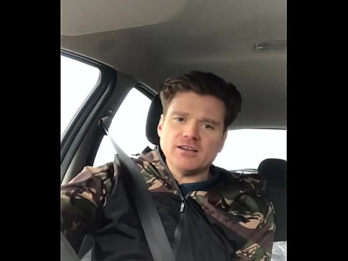 British guy talking in car