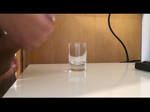 Cum in a glass