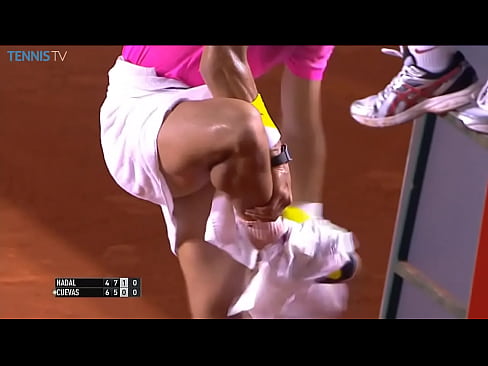 Rafael Nadal Changes Shorts on Court