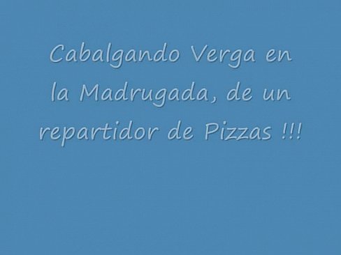 cabalgando la verga del repartidor de pizzas. Fabicross Morena