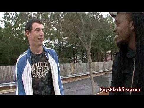 White Skinny Gay Boy Suck Big Black Dick 04