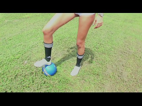 Slutty footbal girl in hot POV action