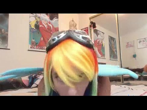 Rainbow Dash & Dildo Cosplay