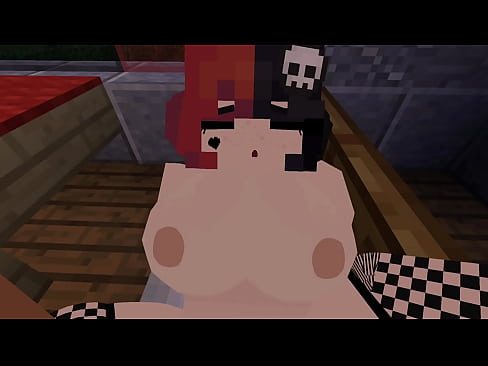 Minecraft|Sex Mod| Fucking a tall Goth Mommy called Ellie, who does missionary and cowgirl