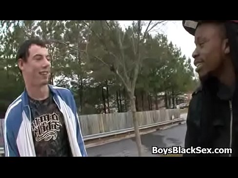 Black Muscled Gay Dude Fuck White Teen Boy Hard 15