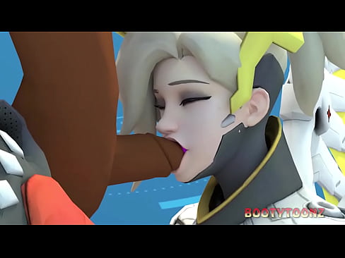 3d movie Overpornxxx shows Mercy's big ass getting fucked in hardcore hentai cartoon by a bbc