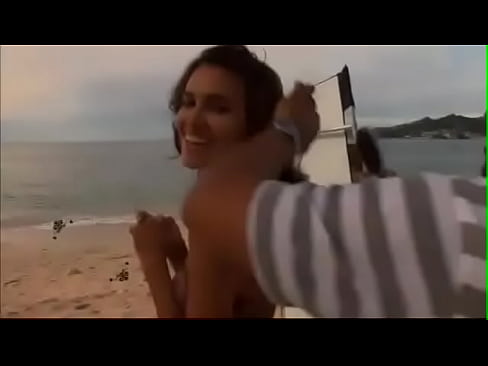 Irina Shayk nude Bodypainting on a beach