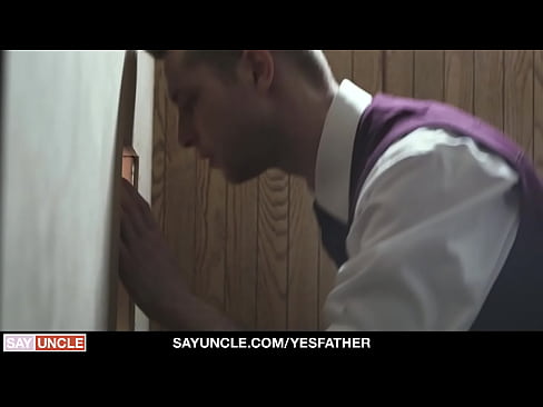 Catholic Boys Benjamin Blue And Ryan Jacobs Play In The Confession Booth