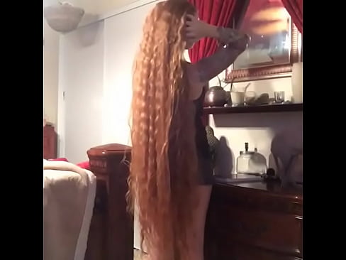 Hot long hair babe