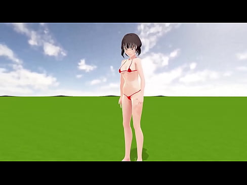 Toyota Nono anime girl put on micro bikini