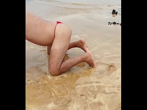 Ladysilva teen shemale hot ass on beach