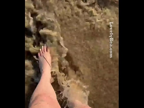 Washing off my beautiful Feet at sandy beach Lovely Bea LovelyBea.com I am a True Bottom! I am open to almost anything! I want to be used however you please for your pleasure. Lets have some fun!