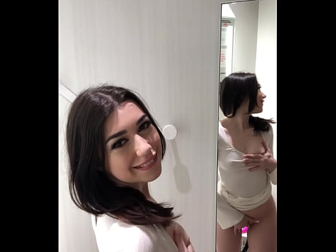 hot big ass teen try on clothes while she is controlling her vibe lush toy in her tight pussy